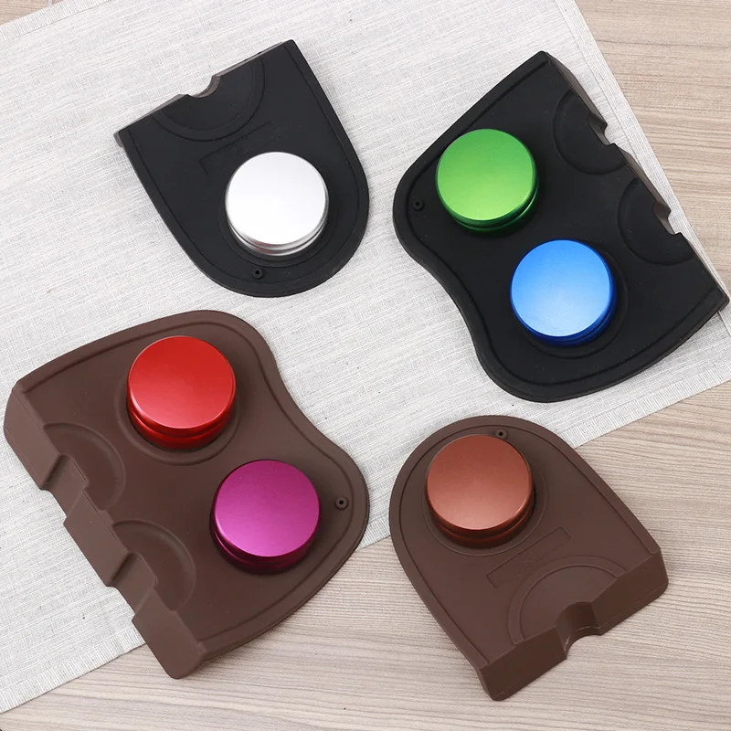 

1 Pcs Coffee Mat Espresso Latte Pen Tamper Rest Holder Silicone Pad E2S