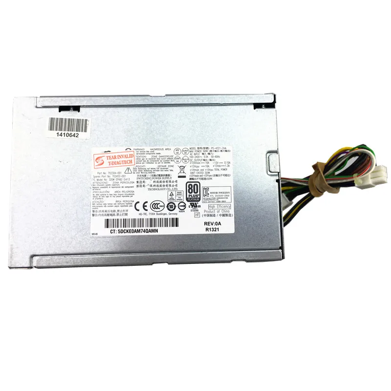 

320W PC Power Supply 702304-001 702452-001 PCC005 320W POWER SUPPLY 600 800 G1 Server PSU 320W Power for Desktop and Server