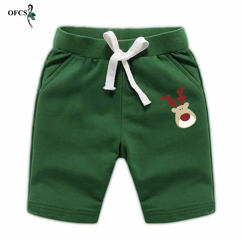 Шорты детские хлопковые средней длины брендовые пляжные мягкие короткие