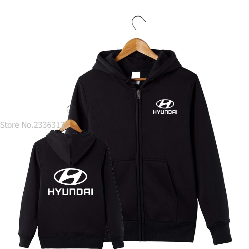 Мужская и Женская осенне зимняя одежда толстовка Hyundai пальто мотоциклетная
