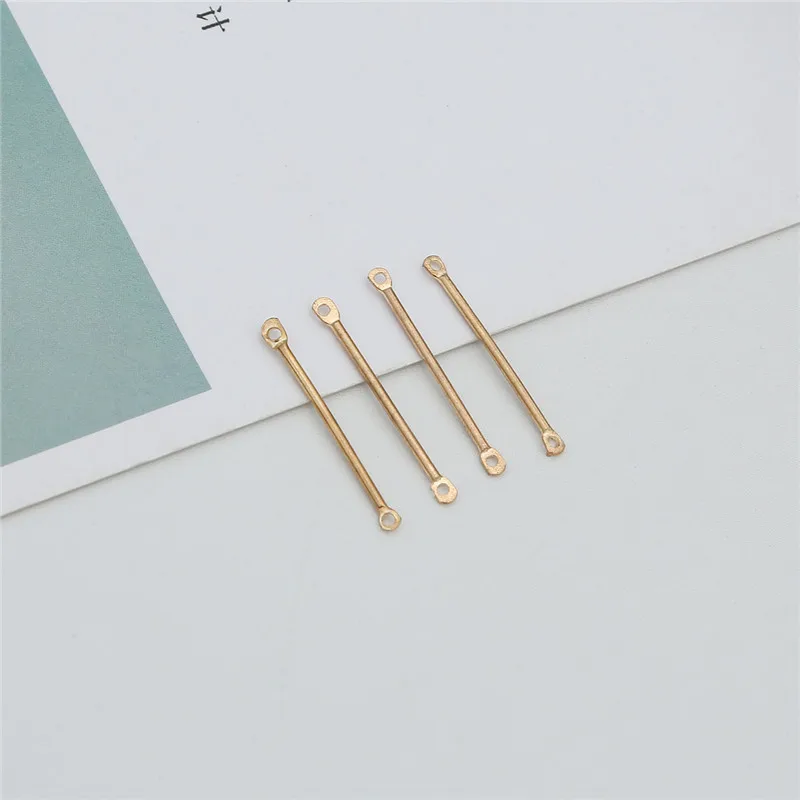 Gold 25mm 50 шт. 100 шт. металлическое покрытие золотом и родием, двойной цилиндр, соединяющийся для серьги-гвоздики, клипсы, сделай сам, аксессуары для изготовления ювелирных украшений - Цвет: Gold 25mm