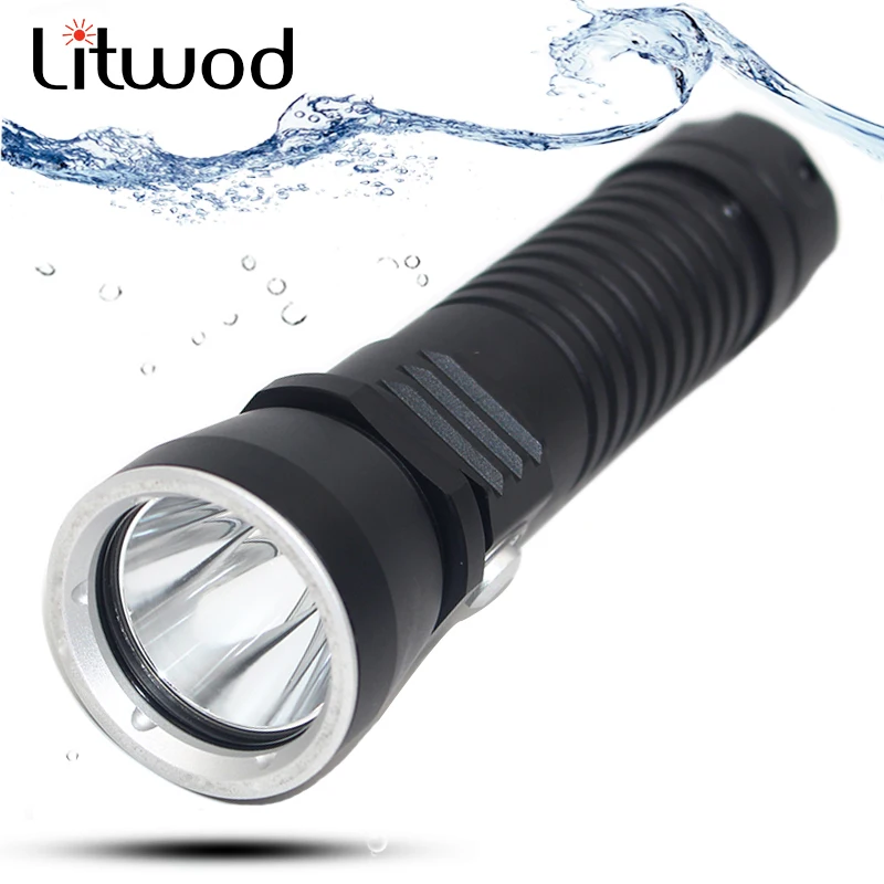 Светодиодный фонарик Litwod Z20D26 для дайвинга XML L2 плавное затемнение
