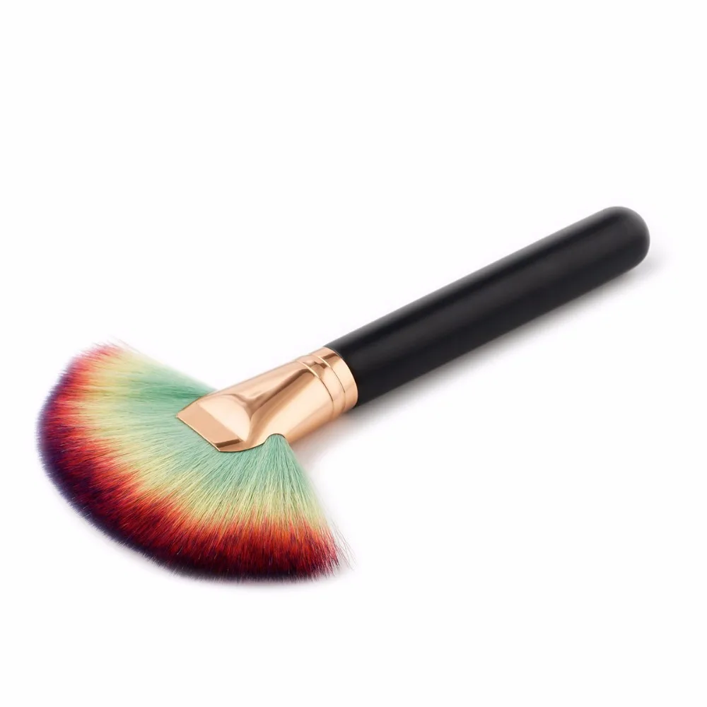 1 шт. кисти для макияжа с градиентной щетиной|fan brush|large fan brushmake brushes |