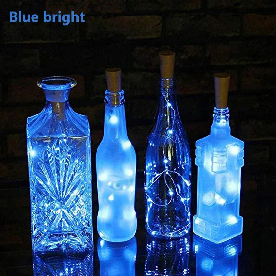 2 м 20LED Солнечный пробка от бутылки вина Пробка Медный провод гирлянды Фея лампы