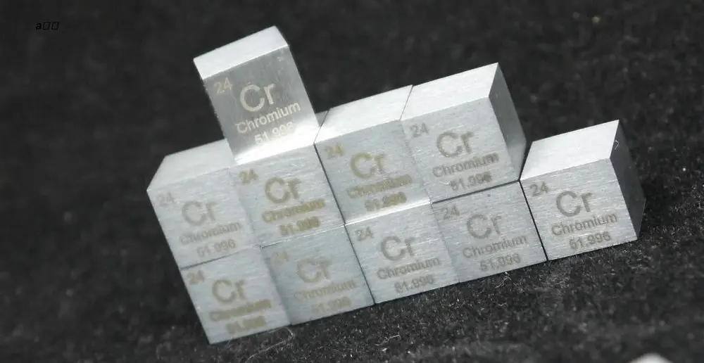Cr хромовый кубик большой блок чистый 99.94% 10x10x10 мм квадратный вырез 7 2 г