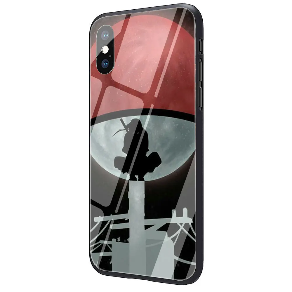 Наруто Shippuden Uchiha Itachi закаленное стекло чехол для телефона чехол для iPhone 6 6S Plus 7 8 Plus X XS XR XS Max - Цвет: G2