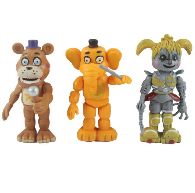 6 шт./набор, Five Nights at Freddy's, фигурка, игрушка из фнаф, Бонни, Фокси, Фредди, Fazbear, медведь, фигурки, игрушка, кукла, Brinquedos, модель игрушки