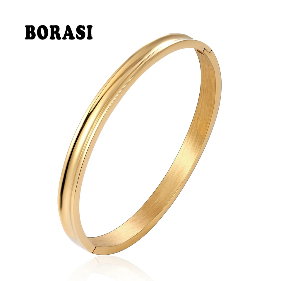 Браслет с шармами для мужчин и женщин открытый манжета из нержавеющей стали