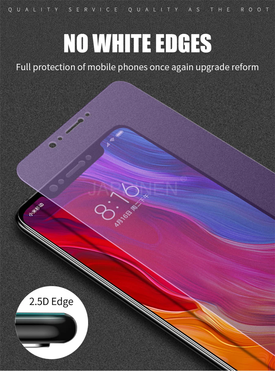 Матовый светильник с защитой от синего излучения для Xiaomi mi 8 Lite Pro 9 SE A2 Red mi Note 5 6 7 PocoPhone F1 матовое закаленное стекло