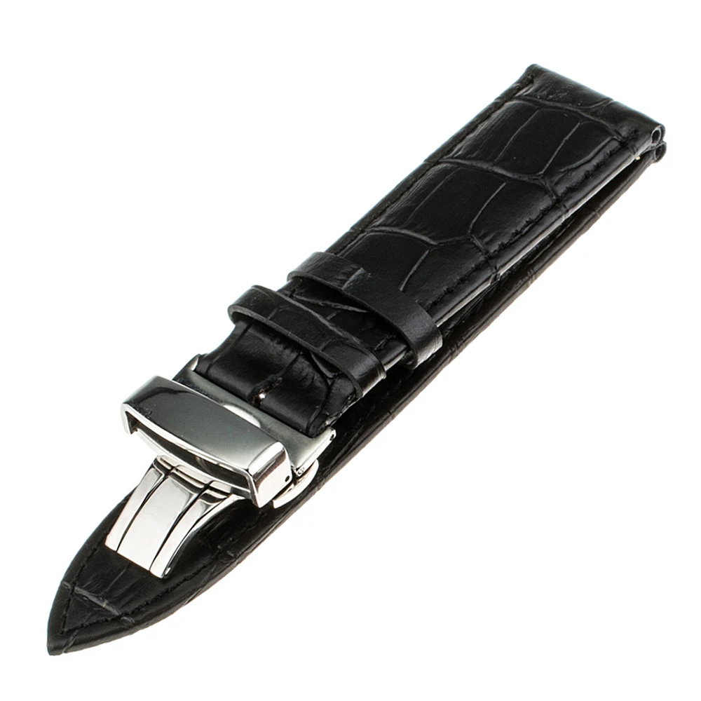 Ремешок из натуральной кожи с застежкой бабочкой 20 мм для Moto 360 2 42 мужчин 2015 Samsung