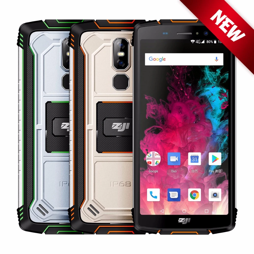 HOMTOM ZJI Z11 IP68 Waterproof 5.99&quot 18:9 Full Display Smartphone Qcta Core 4GB+ 64GB 10000mAh 16MP+2MP Face ID 4G Mobile Phone |