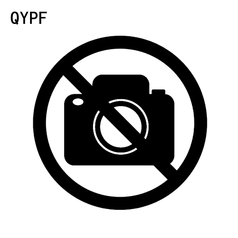 QYPF 13.5см13.5см предупреждение вы не можете делать фотографии автомобиля стикер