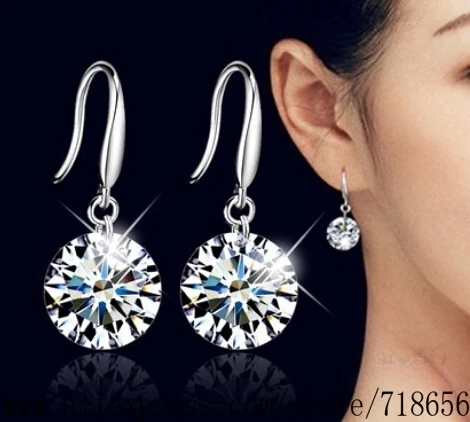 Посеребренные серьги серебряные модные ювелирные изделия 8 мм 10 мм/dbpalswa frzaojga