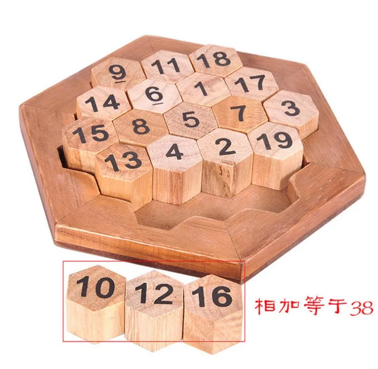 Jigsaw fancy puzzle luban lock honeycomb numbers toy Adults and children's | Игрушки и хобби