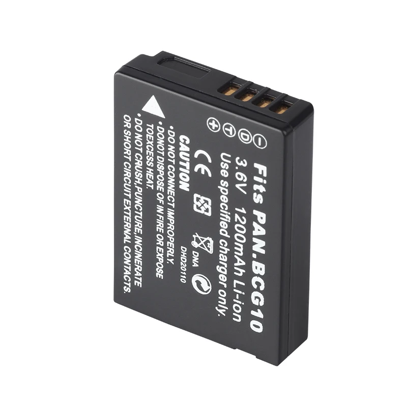 DINTO 1pc 1200mAh DMW-BCG10 DMWBCG10 литий-ионный аккумулятор для камеры Panasonic Lumix DMC-3D1 TZ7 TZ8 TZ10 DMW
