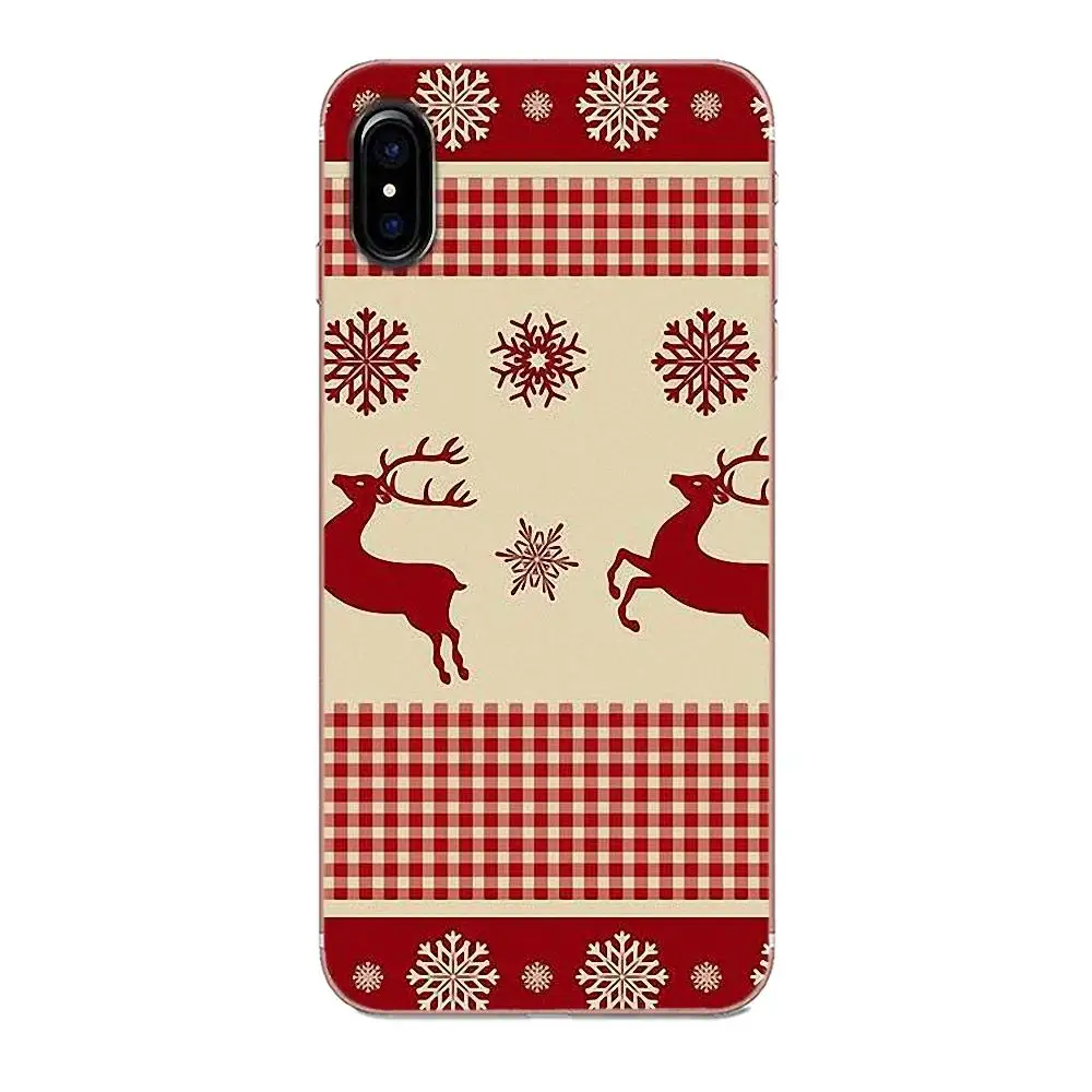 Мягкий ТПУ чехол для телефона Apple iPhone 4 4S 5 5C 5S SE 6 6S 7 8 Plus X XS Max XR новогодние подарки