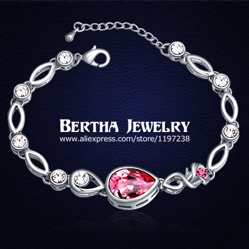 Высококачественный Браслет Pulseras украшения подлинные кристаллы от Swarovski Bijoux