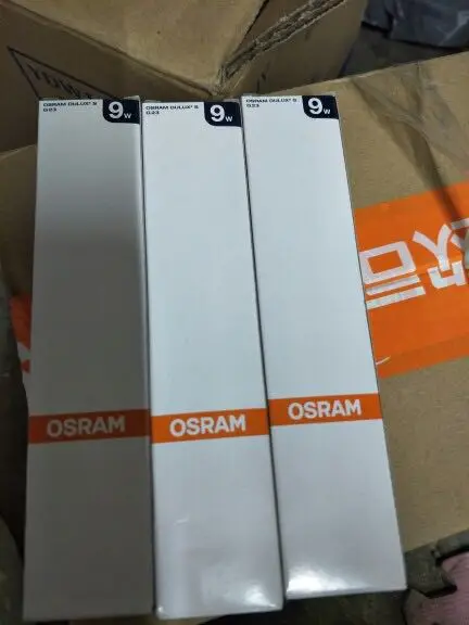 OSRAM DULUX S/E 9 W/840 9W компактная люминесцентная лампа трубка, LUMILUX 2G7 4 контакта, холодный белый, Настольный светильник ing вниз светильник s, 9W светильник лампа