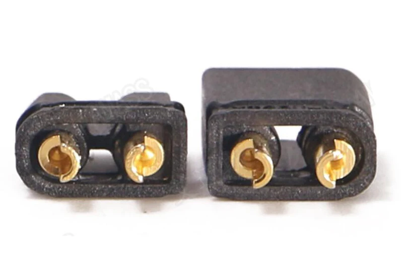 

Black XT30U 2mm Gold Plated Plug Connector Original Amass XT30U Antiskid Plug Connector Male+Female Plugs For UAV/RC Airplane