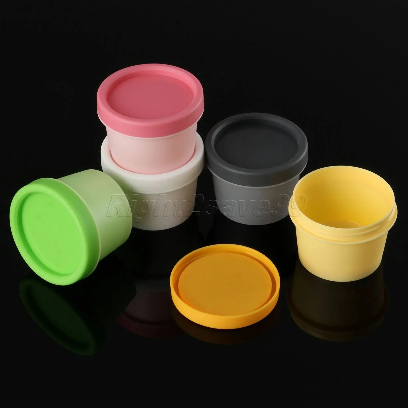 5 шт. 50 г маска для лица косметические контейнеры разноцветная пустая