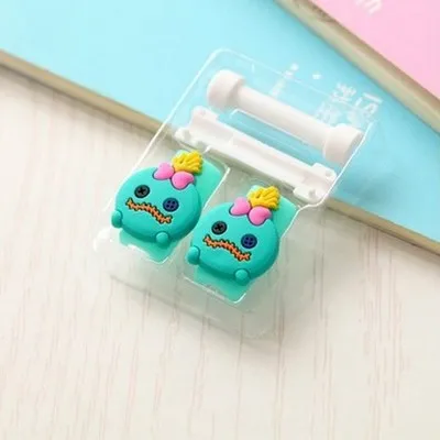 Style 13 Выбор двухсторонний мультфильм USB кабель наушники протектор наушники линия заставка для телефона зарядная линия защита кабеля данных - Цвет: Style 13