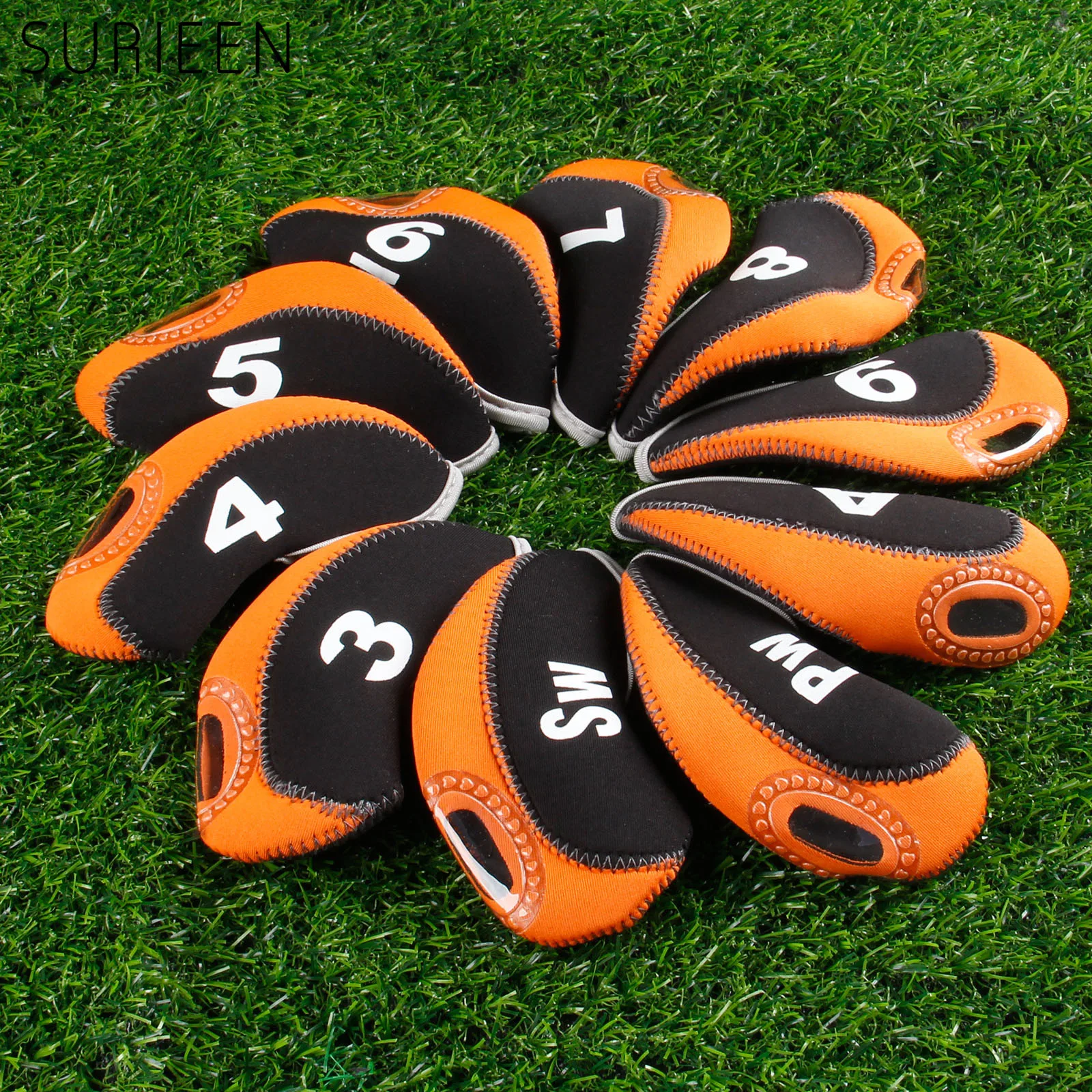 10 шт. защитные чехлы на голову для гольфа 3 4 5 6 7 8 9 PW SW A|head cover|golf iron coversgolf club head covers |