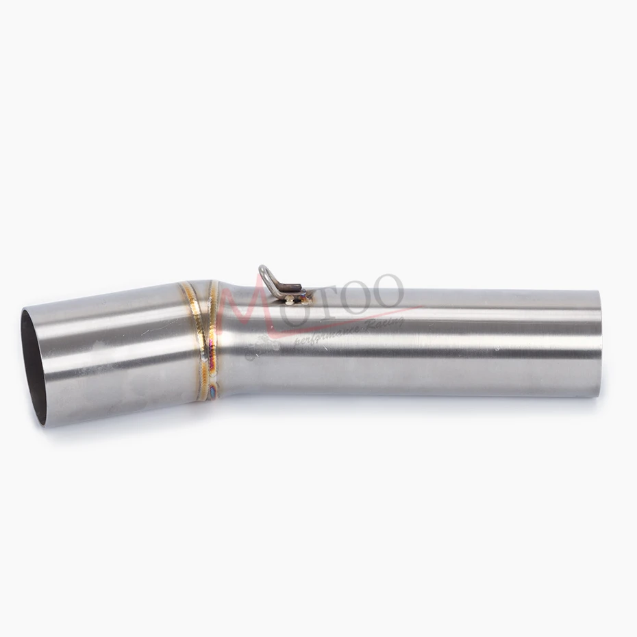 Motorcycle Exhaust Middle Connect Pipe Round Link Muffler Stainless Steel For Kawasaki Z1000 2007 2008 2009 | Автомобили и