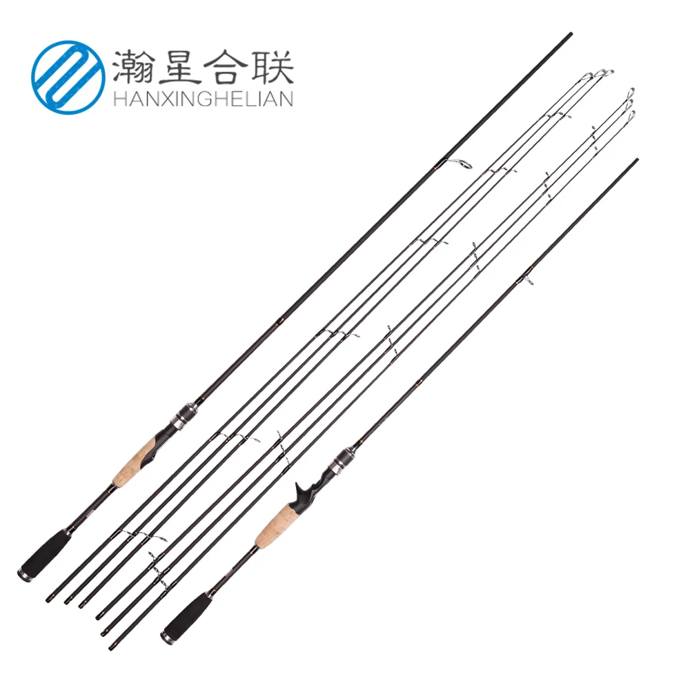 2.1m/2.4m/2.7m 2 Section Spinning Fishing Rod 3 Tips ML M MH Carbon Travel Ultralight Casting Rod Fast Lure Feeder Fishing Pole enlarge