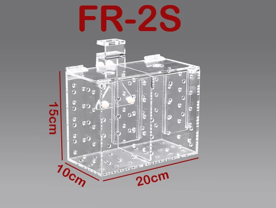 FR-2S 20x10x15cm Красная морская звезда RF-2S 20*10*15 см аквариум высокого качества акриловые разведение рыб изолирующая коробка, мальки, коралловые фраги, инверты, разведение - Цвет: FR-2S 20x10x15cm