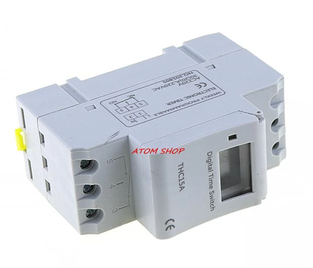 Цифровой программируемый таймер с DIN рейкой THC15A 220 В|220v din rail|digital programmable timerswitches |