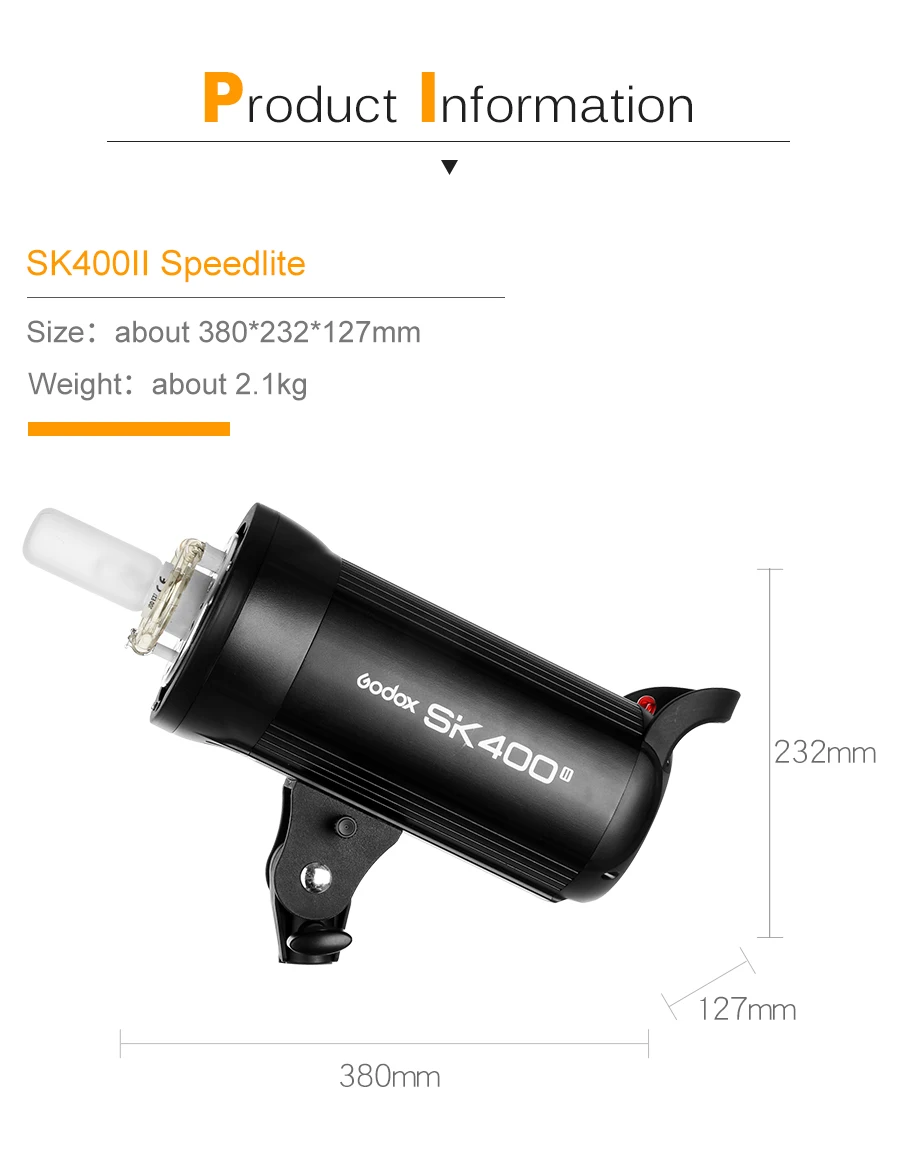 800Ws Godox SK400 II 2x400 Ws Фотостудия вспышка светильник ing, софтбокс, 280 см светильник стенд, сарай дверь, вспышка встроенные приемники