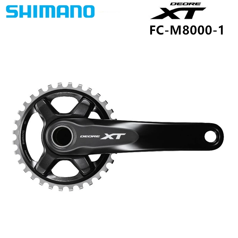 Shimano XT FC M8000 1x11s Скорость MTB велосипедный шатун широкая и узкая Цепь 32T 34T 165/170 мм включает центральный механизм