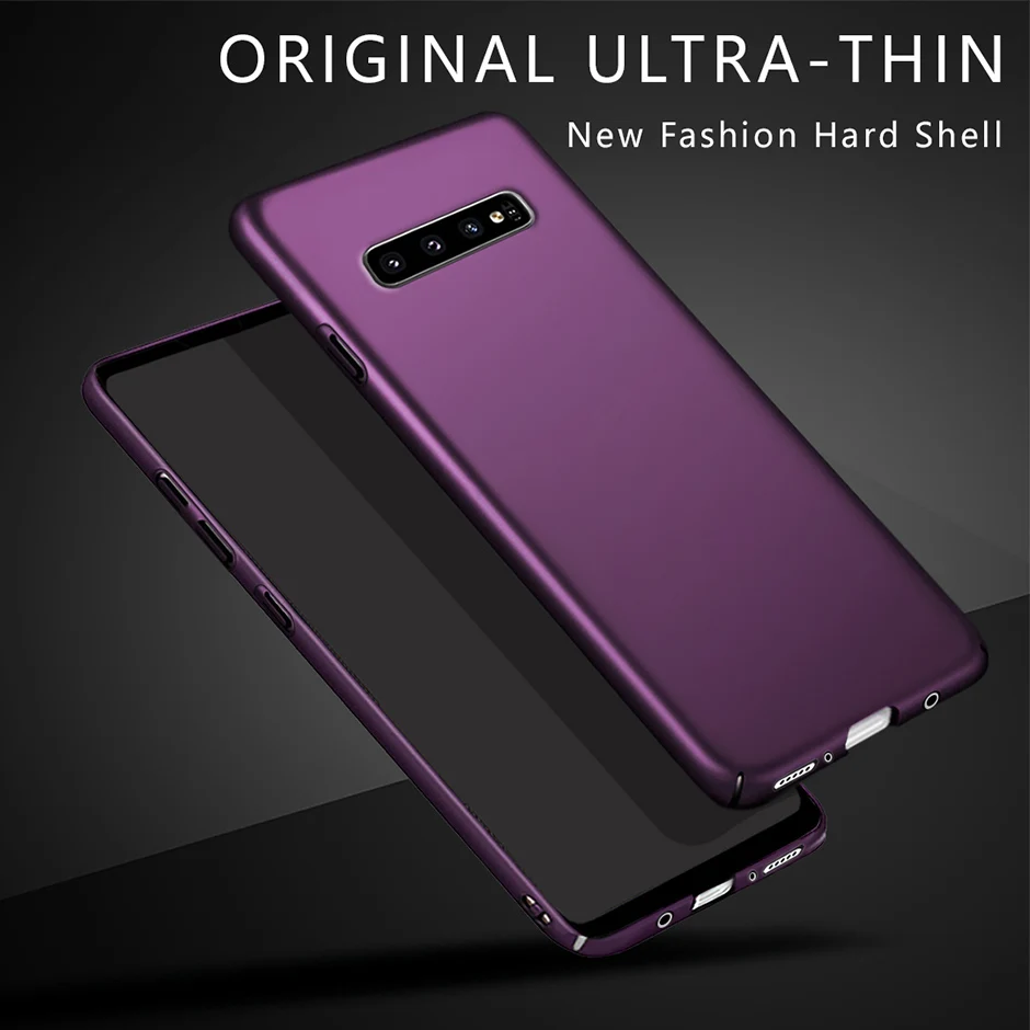 Luxury Frosted Case For Samsung S10 Plus 6.4 inch Hard PC Plastic Phone Back Cover Galaxy S 10 Hosesje |