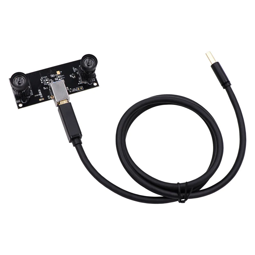 Без искажений Двойной объектив USB 3 0 Камера модуль синхронизации Aptina AR0130 HD 960 P OTG UVC