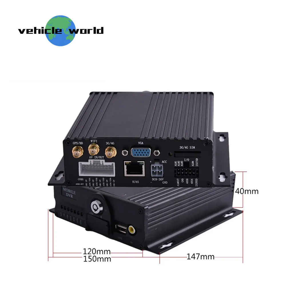 1.0MP AHD 720P двойная sd карта 4 канала прицеп грузовик такси автомобиль школьный