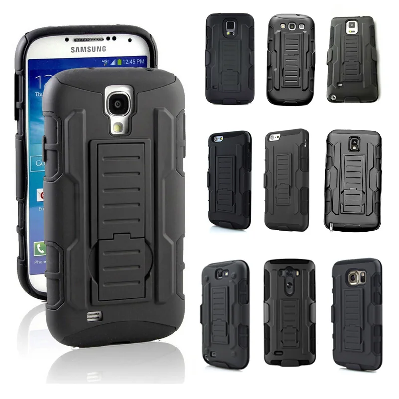 Ударопрочная гибридная Крышка корпуса + Зажим для ремня кобура подставка чехлы