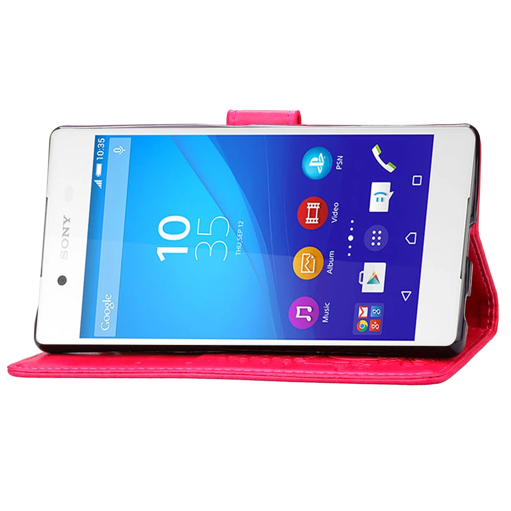 Для Sony Xperia Z1 Z2 Z4 Z3 Z5 Compact XA X Performance XZ XR с принтом кожаный чехол для телефона