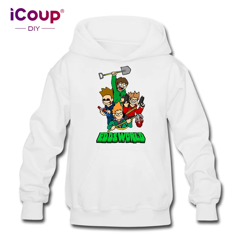 Толстовка iCoup Kids Eddsworld Crash Zoom Wiki толстовка из 100% хлопка для детей 12-18 лет | Мужская