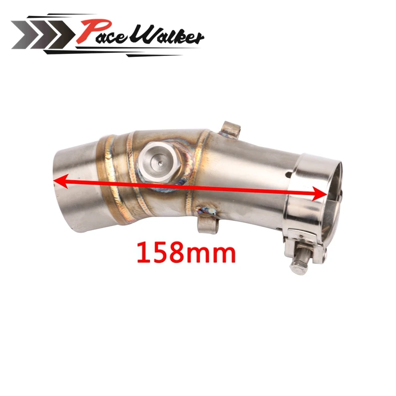 A middle connect for kawasaki ER6N Motorcycle Exhaust Pipe Muffler Escape Connecting Front Link Moto Mid | Автомобили и мотоциклы