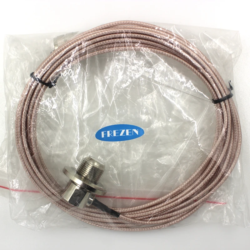 5 Meter Coaxial Cable PL-259 UHF Male to Female for YAESU ICOM KENWOOD Mobile Radio Walkie Talkie Antenna Pink Line Accessories