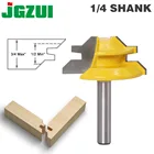 Фреза с углом 45 градусов, 8 дюймов, хвостовик фреза по дереву для соединения шип-паз, инструмент для сверления фрез, для сплава древесины карбида, 1 шт.