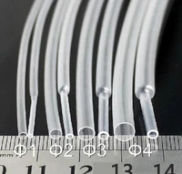1meter 21 transparent clear1mm 2mm 2 5mm 3mm 3 5mm 4mm 5mm 6mm heat shrink tube ultra thin tubing cable sleeves wire