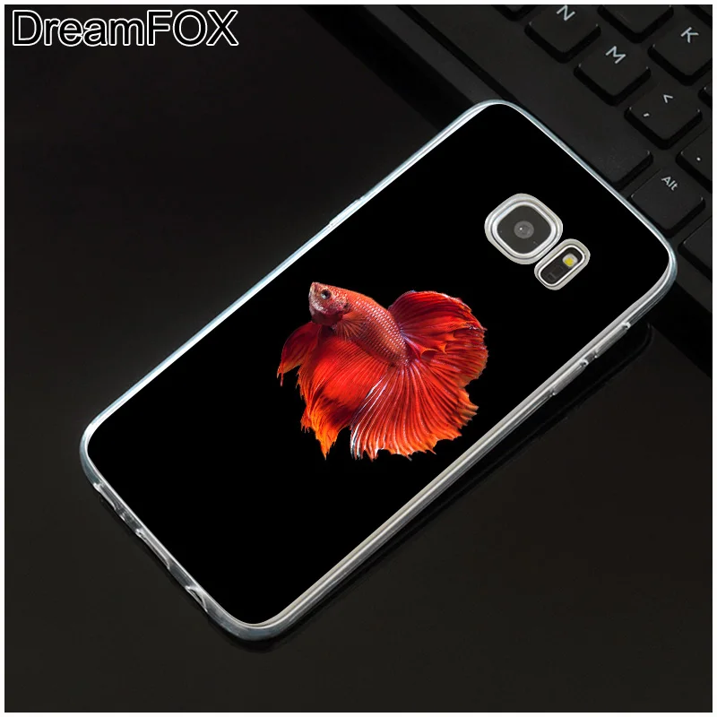 DREAMFOX M400 Betta Fish Soft TPU Silicone Case Cover For Samsung Galaxy Note S 6 7 8 9 10 10e 11 11e Lite Edge Plus |