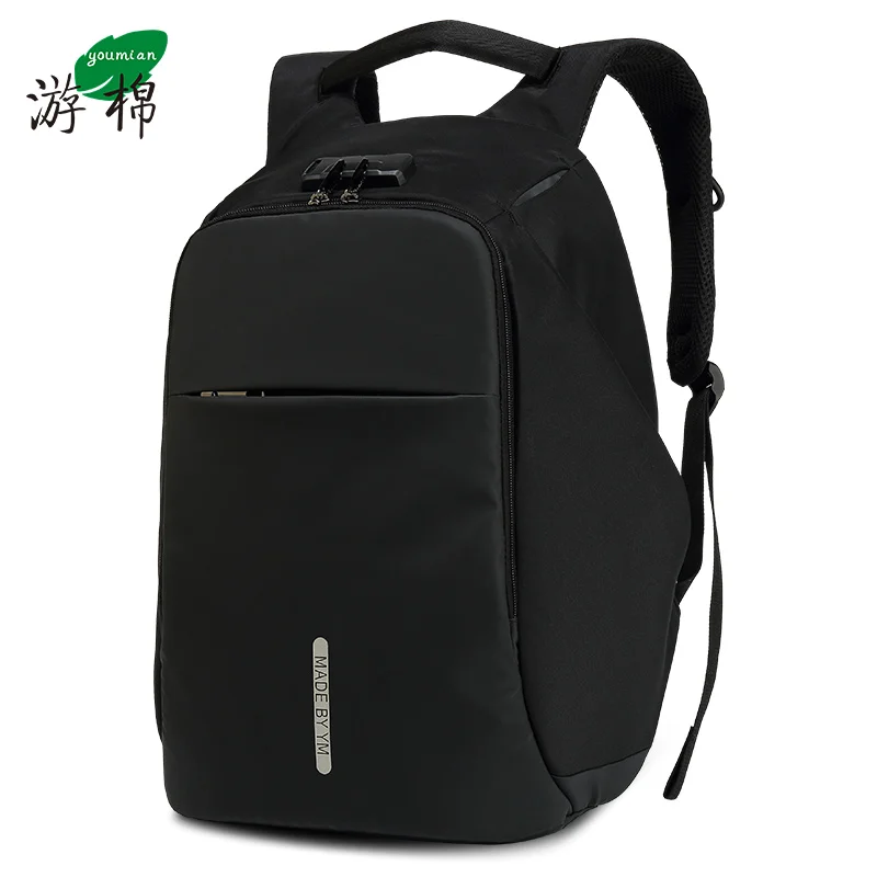 Рюкзак мужской для ноутбука 15 дюймов с USB зарядкой и защитой от кражи|Мужские