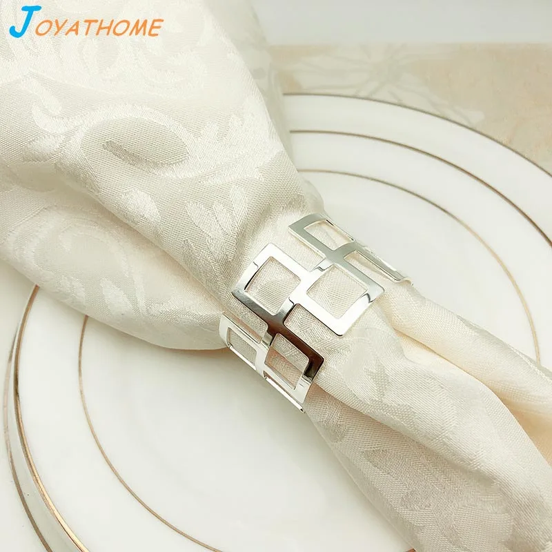 Joyathome высокого класса Ресторан отеля серебряное кольцо для салфеток с пряжкой