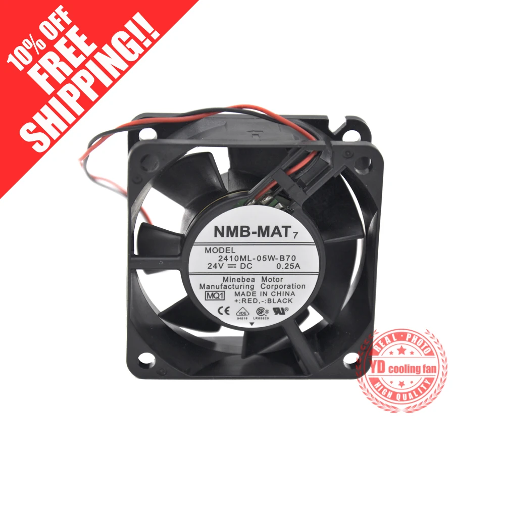 Новый женский вентилятор для преобразователя частоты 2410ML 05W B70 6025 24V 0.25A|cooling fan|24v