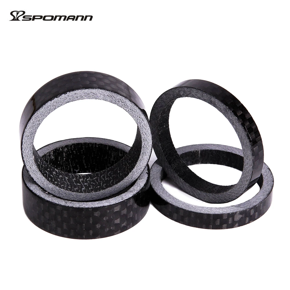 4 шт./лот шайба из углеродного волокна для гарнитуры вилка горного велосипеда