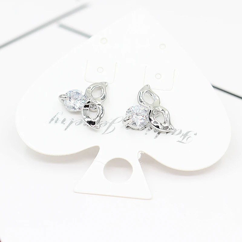 История с завязанными глазами принцессы Милые Для женщин Jewelry со стразами серьги