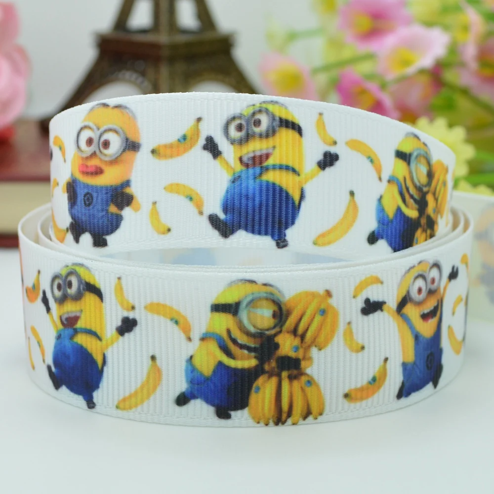 DUWES 7/8 &quot22 мм 2 5 10 50 ярдов мультфильм печатных grosgrain ленты волос лук DIY ручной