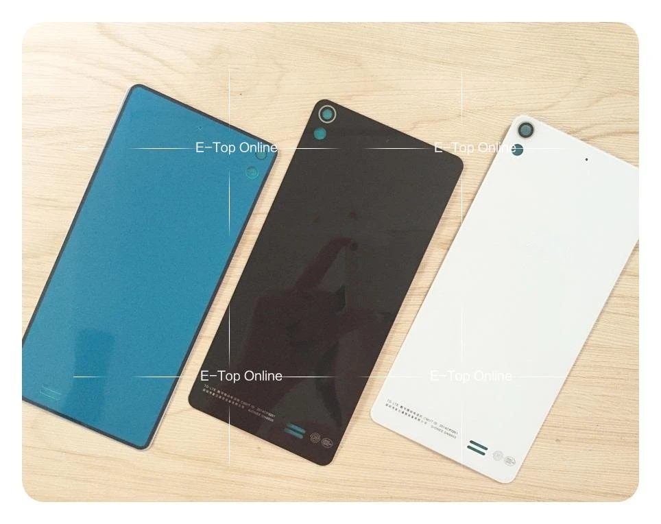 Черно белая стеклянная задняя крышка Wyieno для Gionee S5.1 GN9005 / fly IQ4516 Стеклянная Крышка